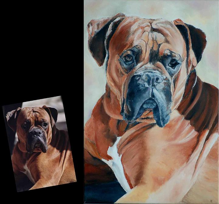 Portrait Markus.jpg - Painting oil on canvas -Huile sur toile format /size 40x60